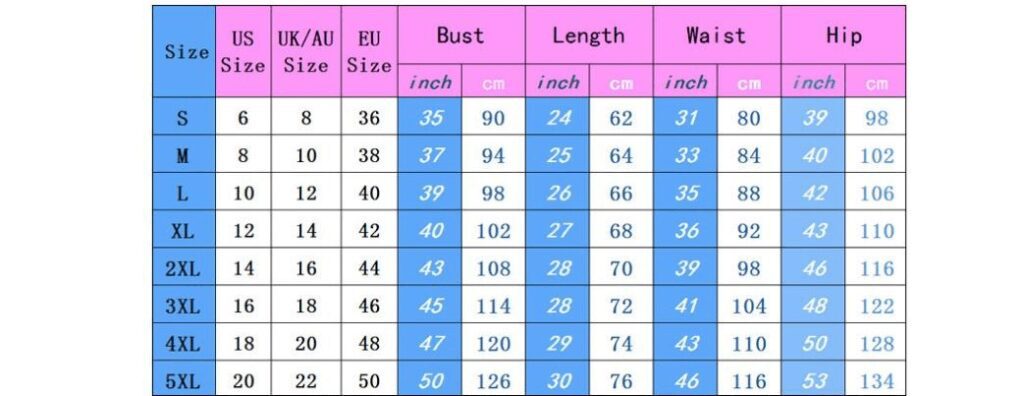 girls tshirt size chart